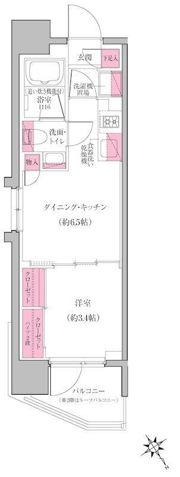 レジディア門前仲町プレイスの間取り画像