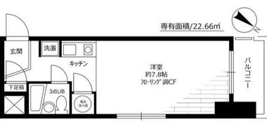 ペガサスマンション恵比寿の間取り画像