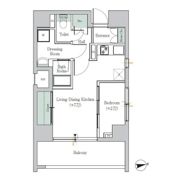 ONE ROOF FLAT TOGOSHIの間取り画像