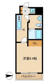旗ヶ岡アパートメントの間取り画像