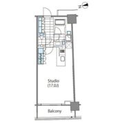 コンフォリア新宿イーストサイドタワーの間取り画像