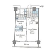 コンフォリア新宿イーストサイドタワーの間取り画像