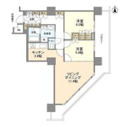 豊洲シエルタワーの間取り画像