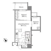 BPRレジデンス三田伊皿子坂の間取り画像