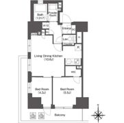 コンフォリア東新宿の間取り画像