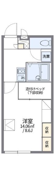 レオパレスマエヤの間取り画像