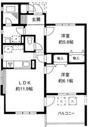 シダークレストあざみ野B棟の間取り画像