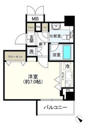 パレステュディオ銀座二丁目の間取り画像