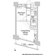 コンフォリア芝浦バウハウスの間取り画像
