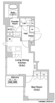 コンフォリア日本橋人形町ノースの間取り画像