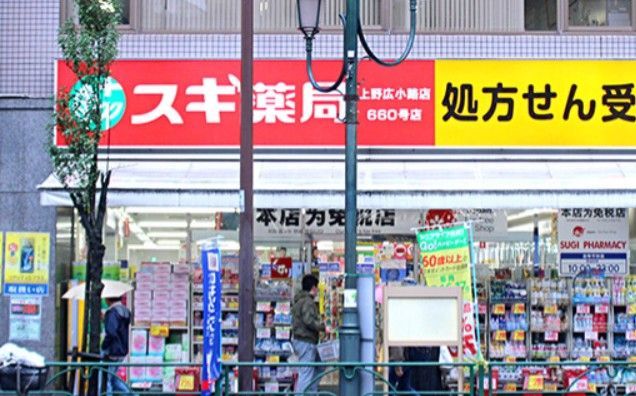 近くのスギ薬局 上野広小路店まで93m（徒歩2分）