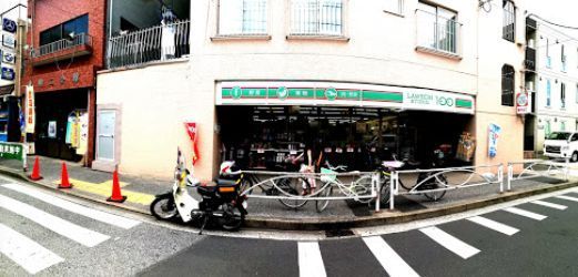 近くのローソンストア100東駒形二丁目店まで246m（徒歩4分）