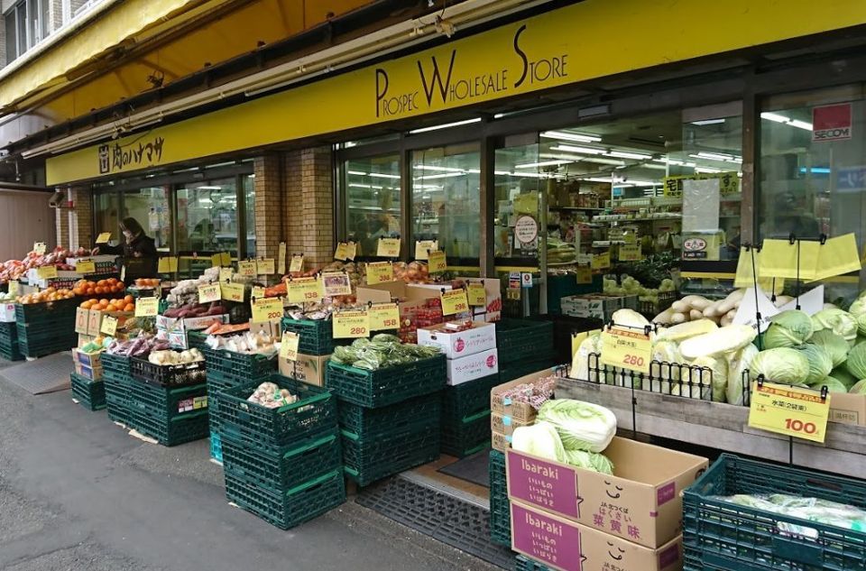近くの肉のハナマサ　動坂店まで185m（徒歩3分）
