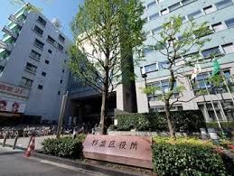 近くの杉並区役所まで734m(徒歩10分)