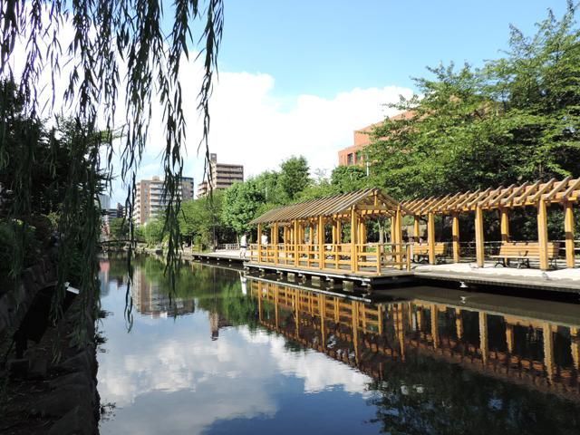 近くの木場親水公園まで368m（徒歩5分）