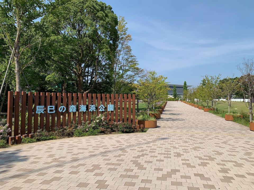 近くの辰巳の森海浜公園まで1,017m（徒歩13分）