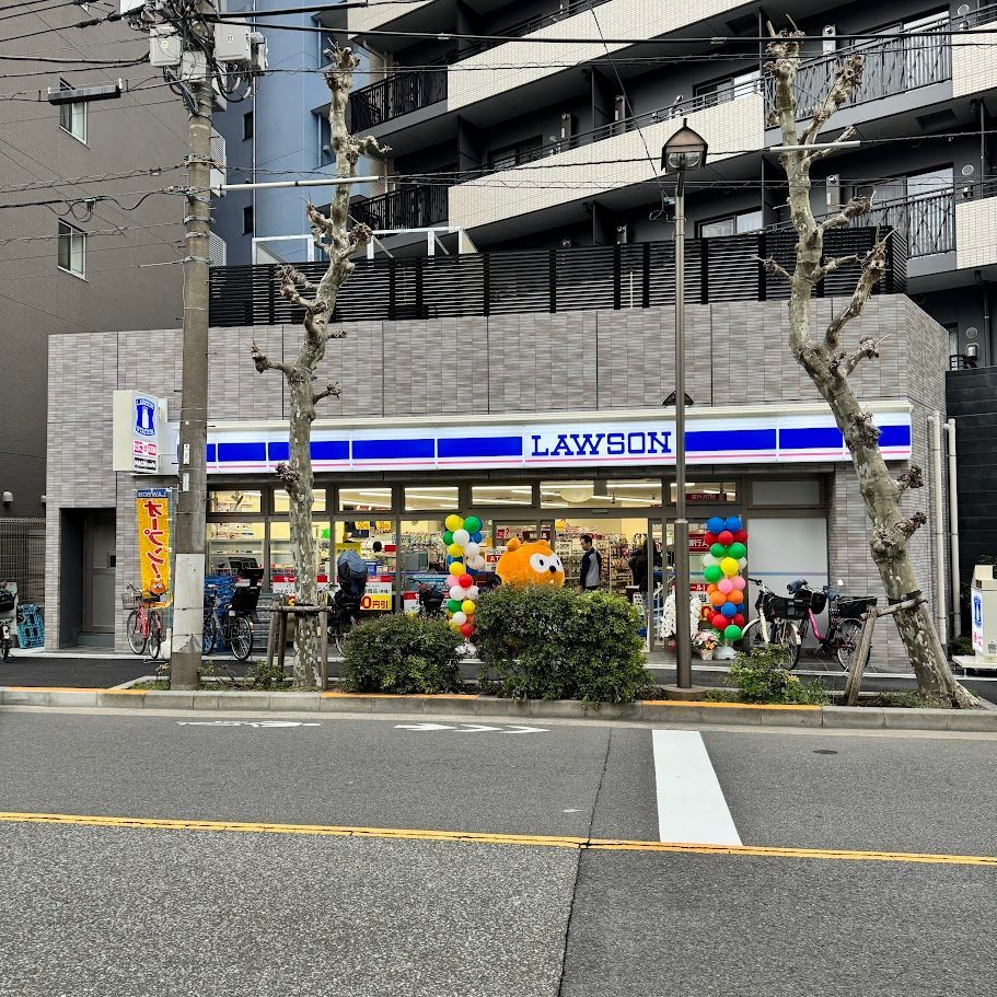 近くのローソン 江東新大橋二丁目店まで161m（徒歩3分）