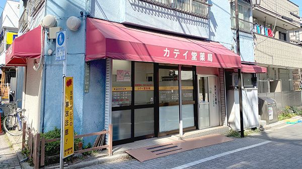 近くのカテイ堂薬局まで367m（徒歩5分）