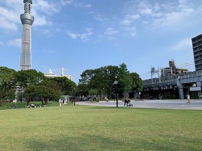 近くの隅田公園(墨田区側)まで219m（徒歩3分）