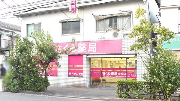 近くのさくら薬局向丘店まで253m（徒歩4分）