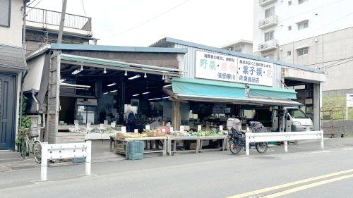 近くの多摩川青果食品店まで594m（徒歩8分）
