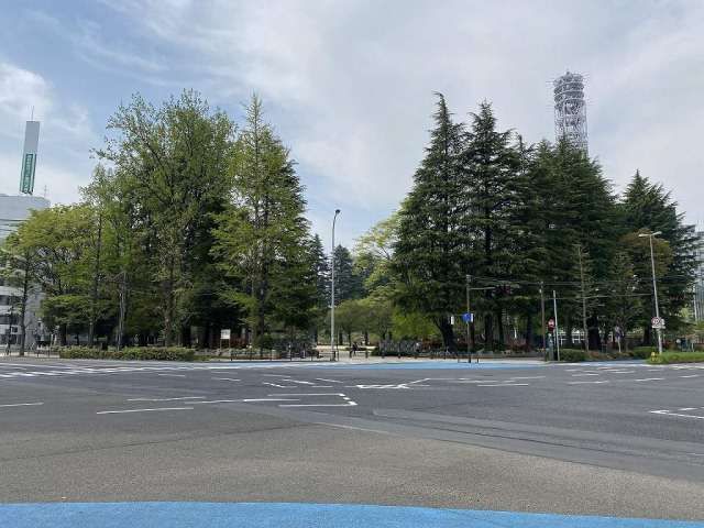 近くの錦町公園まで592m（徒歩8分）