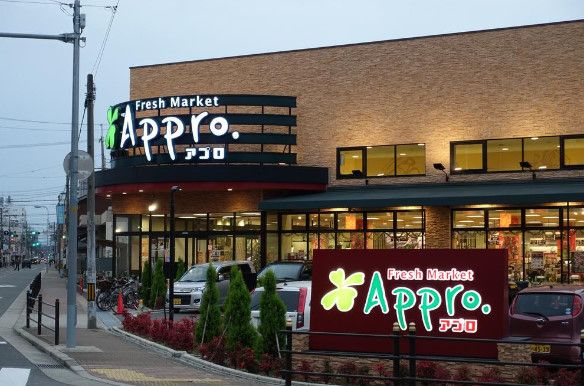 近くの食品館アプロ 新森店まで540m（徒歩7分）