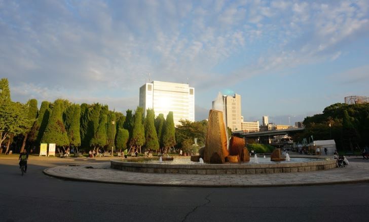 近くの大阪城公園噴水まで426m(徒歩6分)