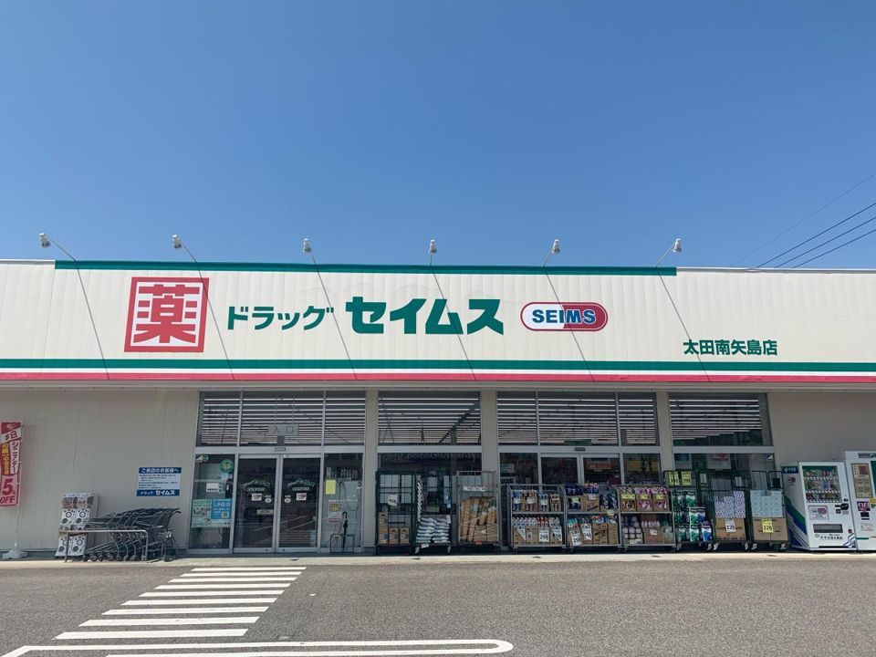 近くのドラッグセイムス 太田南矢島店まで654m（徒歩9分）