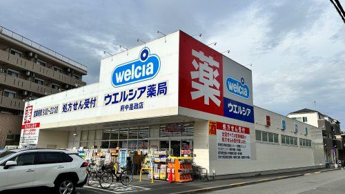 近くのウエルシア府中是政店まで947m（徒歩12分）