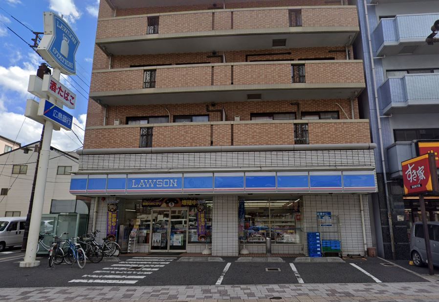近くのローソン 広島段原店まで347m(徒歩5分)