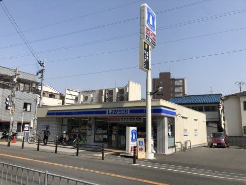 近くのローソン門真幸福店まで318m（徒歩4分）