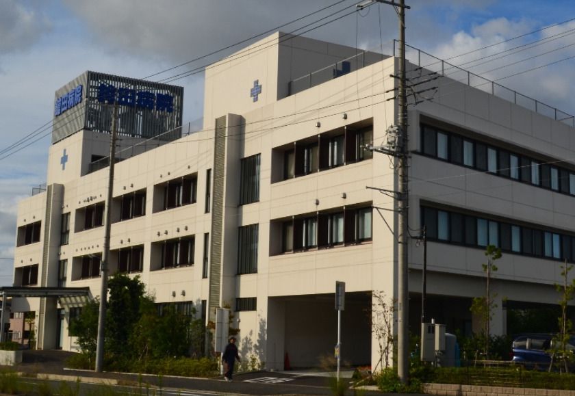 近くの鎗田病院まで1,116m（徒歩14分）