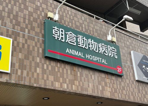 近くの朝倉動物病院まで154m（徒歩2分）