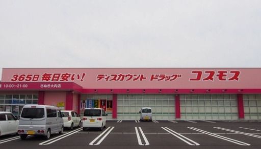 近くのディスカウントドラッグ コスモス さぬき大内店まで1,180m（徒歩15分）