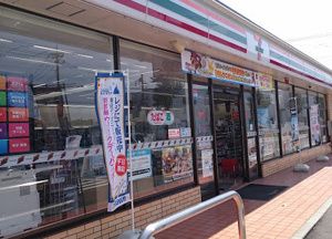 近くのコンビニまで748m（徒歩10分）