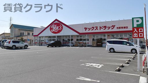 近くのヤックスドラッグ市原青柳店まで429m（徒歩6分）