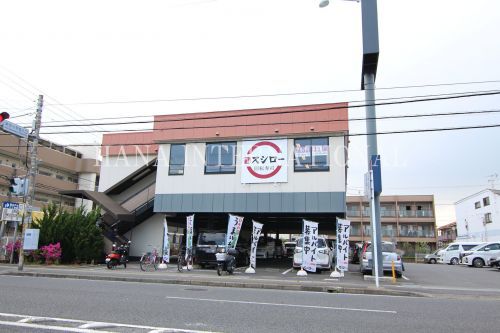 近くの飲食店まで1,077m（徒歩14分）