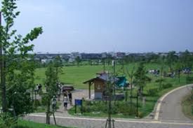 近くの神明公園まで569m（徒歩8分）