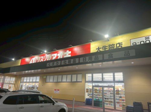 近くのクスリのアオキ大生院店まで1,285m（徒歩17分）