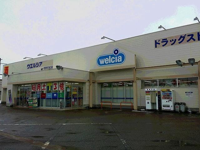 近くのウエルシア高岡井口本江店まで317m（徒歩4分）