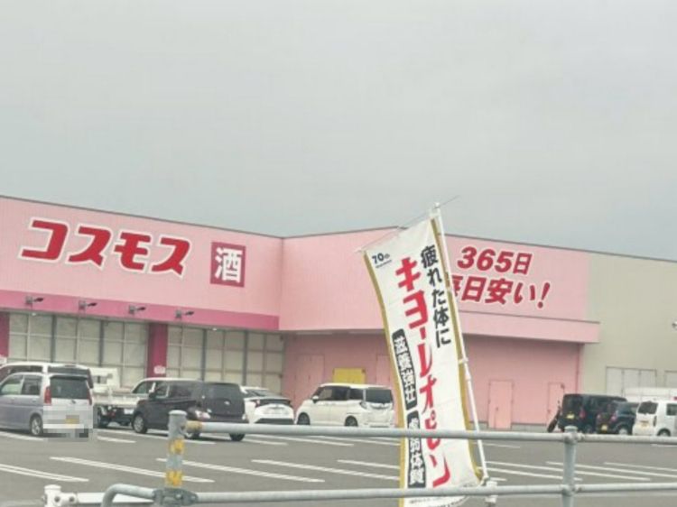 近くのドラッグストアコスモス 日高店まで339m(徒歩5分)
