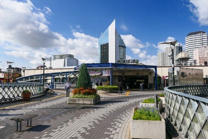 近くの川口駅まで736m（徒歩10分）