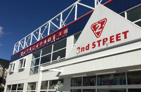 近くのセカンドストリート静岡インター店まで563m（徒歩8分）