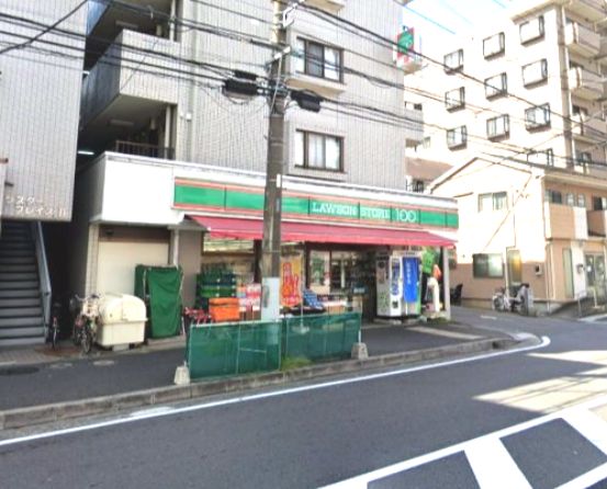 近くのローソンストア100 LS港北小机町店まで65m(徒歩1分)