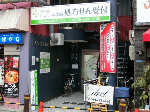 近くのカモミール薬局 処方せん受付まで539m（徒歩7分）