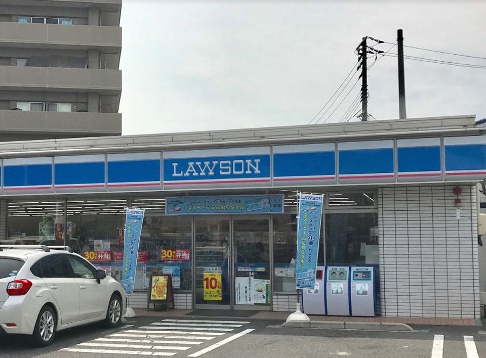 近くのローソン 岡山福富店まで625m（徒歩8分）