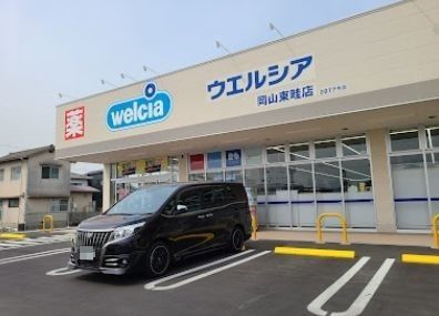 近くのウエルシア岡山東畦店まで854m（徒歩11分）
