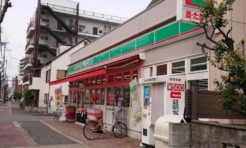近くのローソンストア100 LS東淀川菅原店まで510m(徒歩7分)