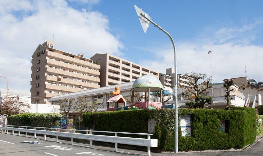 近くの菅原保育園まで620m（徒歩8分）